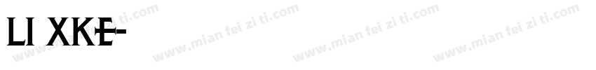 li xke字体转换
